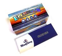 MontCherry Brand Exclusive Tips Packs and Elements Ultra Thin King Size Slim 5 Meter Rolls(New Product From Elements) - 6 Rolls Combo Deal by Trendz