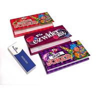 MONTCHERRY Brand Tips and Joker & E-Zwider 1-1/2 Size Flavoured Paper in 'Assorted' Flavors - 12 Booklets Combo Deal by Trendz