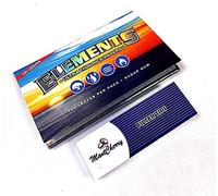 MontCherry Brand Tips Pack and Elements Single Wide Double Pack Ultra Thin Rice Papers 1 Booklet of 100 Sheets by Trendz