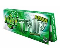 MONTCHERRY BRAND TIPS PACK AND JUICY JAY'S "GREEN TRIP" FLAVORED ROLLING PAPERS 1-1/4 SIZE - 6 BOOKLETS - COMBO BY TRENDZ