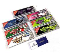 MONTCHERRY BRAND TIPS PACK AND JUICY JAY'S SUPERFINE ULTRA THIN "MIX" FLAVORED ROLLING PAPERS 1-1/4 SIZE - 6 BOOKLETS COMBO BY TRENDZ