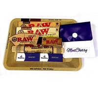 MontCherry Mini Tray Deal Lightly Loaded with Various Smoking Papers/Tips Gift Set by Trendz