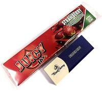 MontCherry Tips & Juicy Jay's 'STRAWBERRY' King Size Flavored Papers - 3 Booklets by Trendz