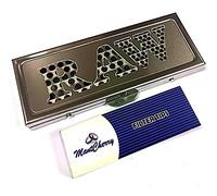 MontCherry Tips & RAW Metal Fits 1-1/4 Size Shredder Case Rolling Paper Holder - 1 Shredder Sold by Trendz