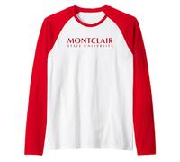 Montclair State University Red Hawks Institutional Logo Raglan Baseball Tee