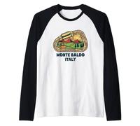 Monte Baldo Italy mountaineer climbing hiking expedition Raglan Baseball Tee