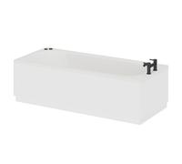Monte Carlo 6 Jet Matt Black V-Tec Textured Base Anti Slip Single Ended Whirlpool Bath | White | Acrylic | 1700mm x 700mm