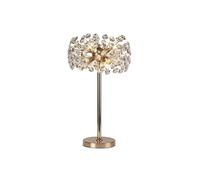 Monte Carlo 6 Light Table Lamp - French Gold and Crystal