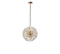 Monte Carlo 9 Light Ceiling Pendant - French Gold and Crystal