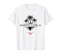 Monte Carlo Monaco Côte d'Azur French Riviera Palm Trees T-Shirt