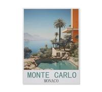 Monte Carlo Monaco,Puzzle 1000 Pieces Of Wood Puzzles Suitable For Adults Children Families Stress Relief Puzzle Games(75x50cm)-FK73