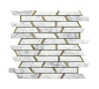 Monte Carlo White Mosaic Tile Sheet - House Of Mosaics