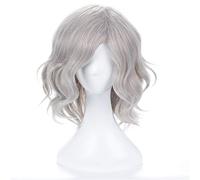 Monte Cristo Edmond Fate Grand Order Fgo Avenger Cosplay Wig Grey Curly Synthetic Hair Peruca Halloween Carnival Costume Wigs KUJ65854