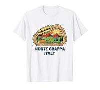 Monte Grappa Italy Mountaineer Climbing Hiking Expedition T-Shirt, Men, White, 3X-Large