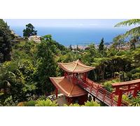 Monte Palace Madeira Funchal Tropical Garden Full Drill DIY 5D Diamond Painting by Number Unique Kits Home Wall Decor Crystal