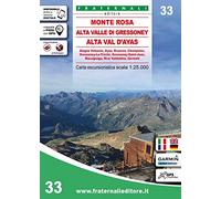 Monte Rosa Alta Valle di Gressoney - Alta Val d'Ayas: 33 (wandelkaart)