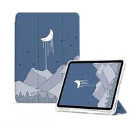 Montecarduo Case For Case For Ipad Pro 12.9 Inch 6Th/5Th/4Th/3Rd Generation 2022/2021/2020/2018 Protector Pencil Holder And Auto Wake/Sleep Leather For Ipad Pro 12.9" Case,Aim For The Moon