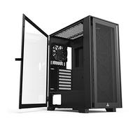 Montech AIR 1000 Lite Black ATX Mid Tower Case/ 3 x 120mm High Airflow Fans Pre-Installed/Swivel Glass Side Panel/Mesh Front Panel/Upgrade Space for High-end GPU and Motherboard