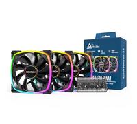 Montech AX120 PWM Black 120mm ARGB Triple 120mm PWM Fan Pack