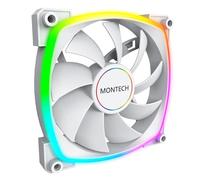 Montech AX 140 ARGB Fan - 1600PWM, High-End Durability, Silent Performance, and Stunning ARGB Design (140mm, White)