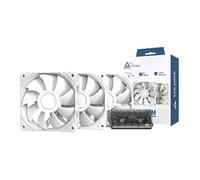 Montech E28 PWM 120mm White Fans - 3 Pack w/ Fan Hub