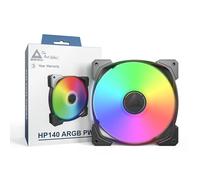MONTECH HP140mm PWM ARGB Fan - High Airflow, Quiet Rifle Bearing, 1600RPM, 4-Pin - Black