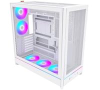 Montech HS01 PRO White Reversible Mid Tower PC Case inc 5x ARGB Fans