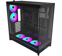 Montech HS02 PRO Black Reversible Mid Tower PC Dual Chamber TG Case in