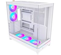Montech HS02 PRO Reversible Layout Midi-Tower ATX ARGB Case - White