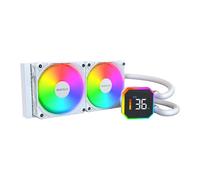 Montech HyperFlow Digital 240, White, 240mm AIO Hydro CPU Cooler, 2x 120mm E28 A