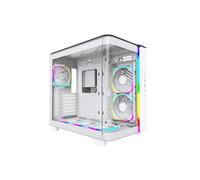 Montech KING 95 PRO White Dual Chamber Mid Tower PC Case with 6 ARGB F