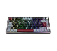 MONTECH MKey PRO 75% TKL Wireless Mechanical Gaming Keyboard, Tri-Mode Bluetooth 5.2/2.4Ghz/USB-C, Hot-Swappable Gateron G Pro 3.0 Pre-lubed Switches, VIA & QMK Support - Darkness Brown
