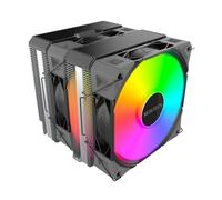 Montech NX600 ARGB CPU Cooler, Black, Dual Tower, 6 Heatpipes, 2x 120mm ARGB Fan