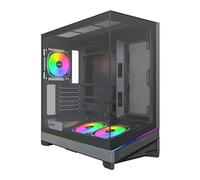 Montech SKY 3 RGB Chassis, Black, Mid Tower, 3 x 120mm ARGB Fans, USB-C / USB 3.