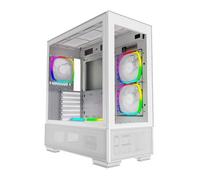 Montech SKY TWO White Mid Tower PC Case with 4x ARGB Fans