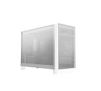 MONTECH Ten 22.7L Micro ATX PC Case, High Airflow Modular Mesh Chassis for Air, Liquid or SFF Builds, 360mm Radiator Support, Rear Fan Included, White (TENW)