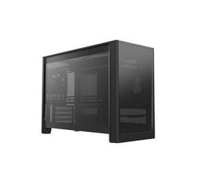 MONTECH Ten 22.7L Micro ATX PC Case, High Airflow Modular Mesh Chassis for Air, Liquid, or SFF Builds, 360mm Radiator Support, Includes Rear Fan, Black (TENB)