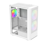 Montech X2 Plus White Tempered Glass Compact Mid Tower PC Case inc 3 A