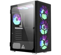 MONTECH X3 Midi tower game console casing black glass PC enclosure