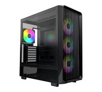 Montech X5 Black Mid Tower PC Case with 4 x ARGB Fans with GPU Support