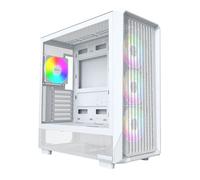 Montech X5 White Mid Tower PC Case with 4 x ARGB Fans