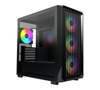 Montech X5M, Black, micro ATX Chassis w/ Tempered Glass, 4 x 120mm ARGB Fans, US