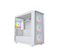 Montech X5M White microATX Case with 4 x ARGB Fans
