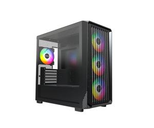 Montech X5M PC-Geh?use, Midi-Tower, Micro-ATX, ARGB, Tempered Glass - Black