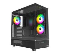 Montech XR (2025) Dual Window Compact Mid Tower Chassis, Black, 3x 120mm ARGB Fa