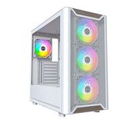 Montech XR WOOD White Mid Tower PC Case with 4x ARGB Fans