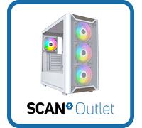 Montech XR WOOD Mid Tower Chassis, White, 4x 120mm ARGB Fans, 2x USB 3.0, 1x USB