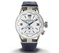 Montecristo Dual Time Men's Watch Ref. 508 0508A08S-00WHBKPB - Locman, bracelet