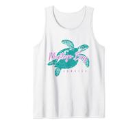Montego Bay Jamaica Beach Sea Turtle Surfer Diving Vintage Tank Top