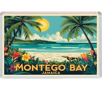 Montego Bay - Jamaica - Jumbo Artistic Fridge Magnet 96 x 67mm BBSFHM3588